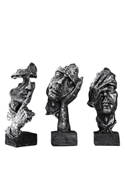 VeliumCraft Set 3 figurine decorative, VeliumCraft, Ganditorul, 16x7 cm, spor...