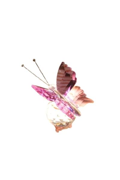 VeliumCraft Fluture de cristal, VeliumCraft, 8x6x5 cm, efect de vitraliu, violet