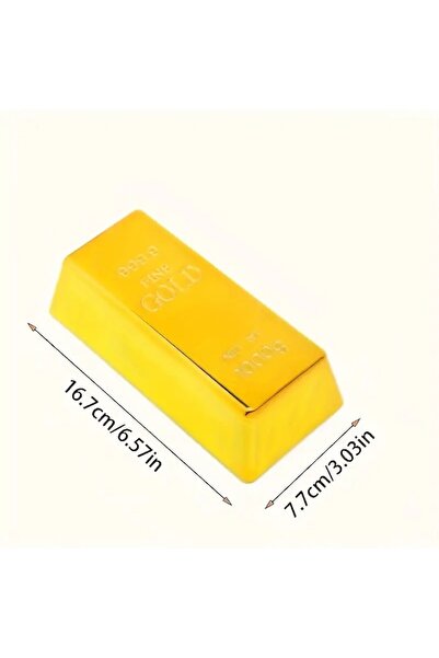 VeliumCraft Decorative Gold Ingot, VeliumCraft, 16.7x7.7x4.7 cm, 1 kg Design, 999.9 Purity, 24 kt, Bringer of Lu
