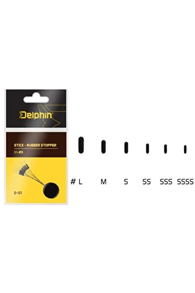 DELPHİN Stick Rubber Silicone Stoppers, 10 pcs/pack, for end rigs