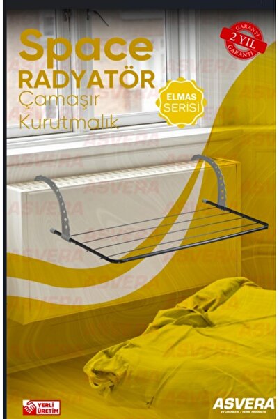 ASVERA Space Radyatör Çamaşır Kurutmalık | Kalorifer Üstü Katlanır Metal Askı