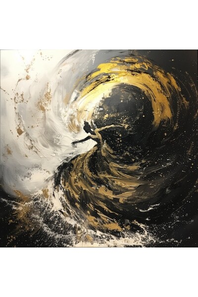 GRELYS PRINT Tablou Canvas dormitor, living, Destin abstract 2, portal, misti...