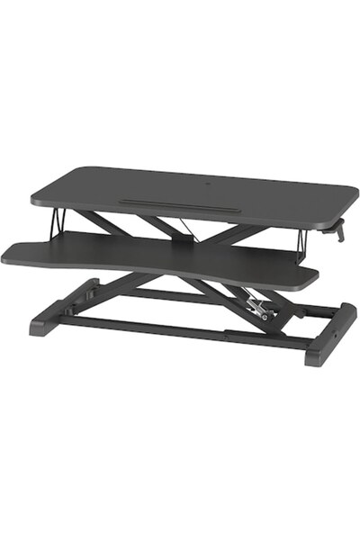 BONTEC Suport pentru stație de lucru pentru laptop și PC, reglabil, negru