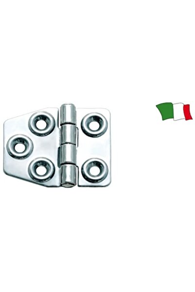 GFN Stainless Steel Hinge AISI 316, 56 mm (Length 56 x Width 45 x Hole 5 mm, Thickness 1.5 mm)