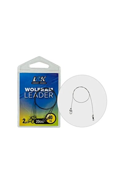 EnergoTeam L&K Wolfram Leader, Duo Lock Snap, 2 pcs/pack, 25 cm, 5 kg