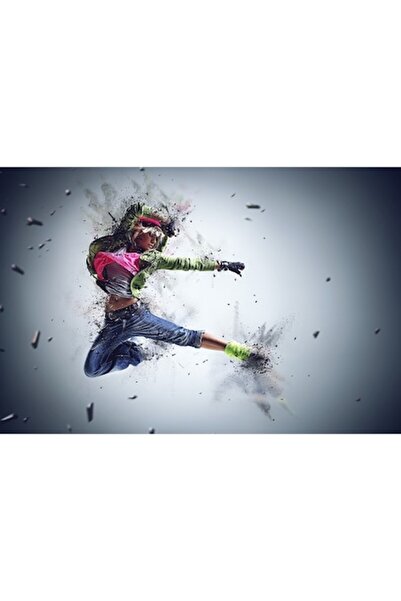 GRELYS PRINT Tablou Canvas, Hip Hop 4, 90 x 60 cm, Rama lemn, Multicolor