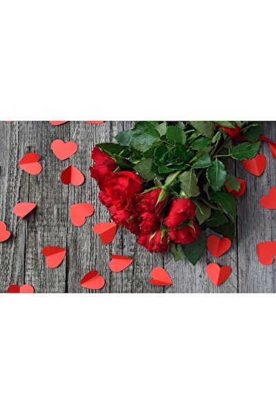 GRELYS PRINT Tablou pe pânză Ziua Îndrăgostiților, Trandafiri cu dragoste, 80...