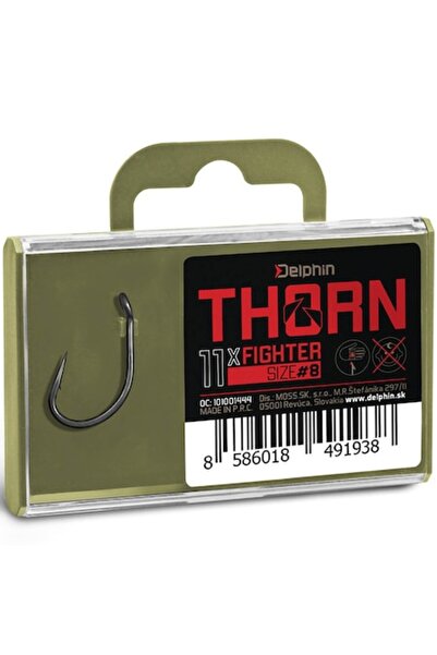 DELPHİN Thorn Fighter Fishing Hooks Set 11x, Size 4