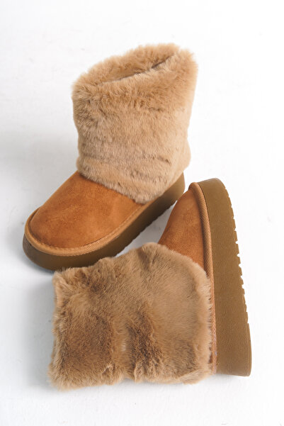 Moda Lime Girl's Fur-Lined Easy-To-Wear Cold Weather Resistant Flexible Comfortable Sole Winter Boots