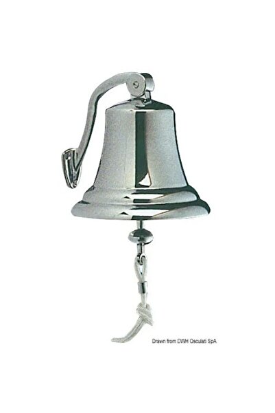 TNG Outdoor Clopot din alamă cromată argintie, diametru 150 mm, cod 21.202.90