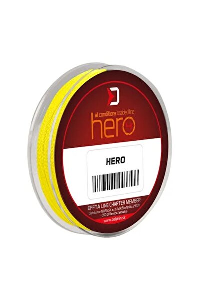 DELPHİN HERO 4 Braided Line Yellow Fluo, 15 m, 0.16 mm