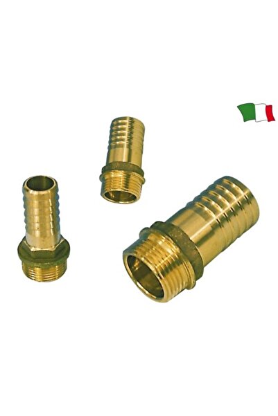 GFN Brass Roma-Type Hose Connector, Hose Diameter 25 mm, 1 Inch
