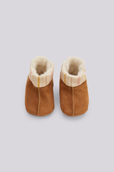 Layette Bg Store Baby Girl Brown Booties