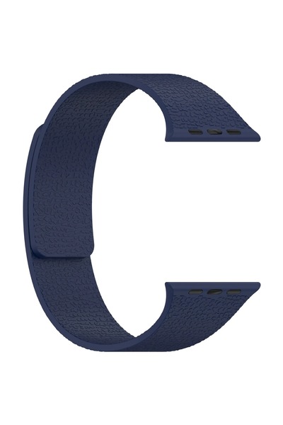 Alstrap Apple Watch 11-10 46mm 9 8 7 45mm Se 6 5 4 44 Ultra 49mm Compatible Magnetic Silicone Leather Textured Band