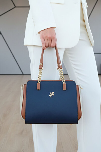 POLO CLUB Női póló 4 rekeszes láncrészlettel, hosszú keresztpánttal és kézitáskával