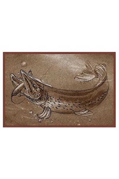 DELPHİN Covoraș de intrare Pike Retro, 60x40 cm, material durabil, margine cu...