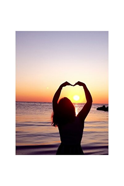 GRELYS PRINT Tablou Canvas, Rasarit de soare, Mare, 60 x 80 cm, Multicolor