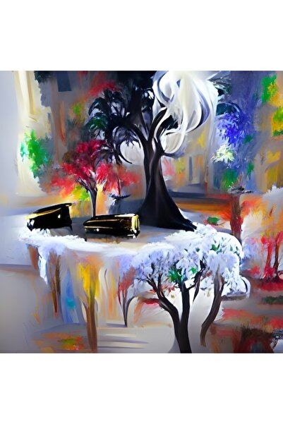 GRELYS PRINT Pictură pe pânză, Abstract 1011, Colecția Elegit, 40 x 40 cm