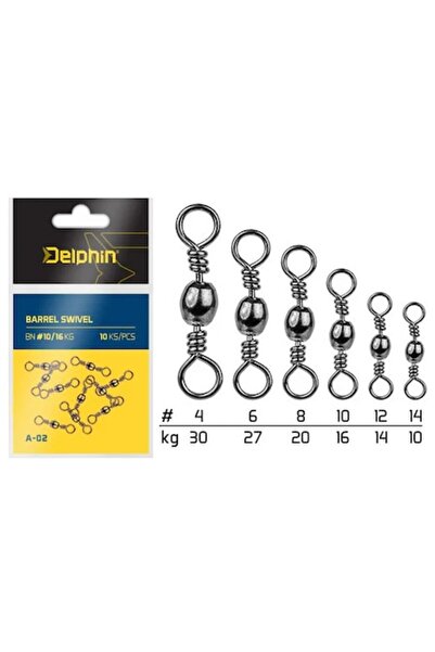 DELPHİN Butoi pivotant A-02, pachet de 10 bucăți, diametru 12 mm, pentru mont...