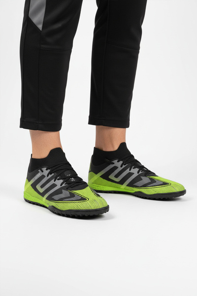 Playup حذاء رياضي رجالي أسود برباط من نوع Halı Field طراز MH-252-149 M