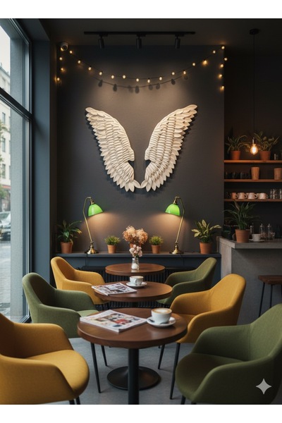 seasons box White Wings Wall Art Luxury Wall Decor - 3D Design