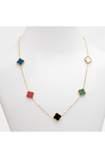 ElectraStore Colier Alhambra Cu 5 Flori Multicolore