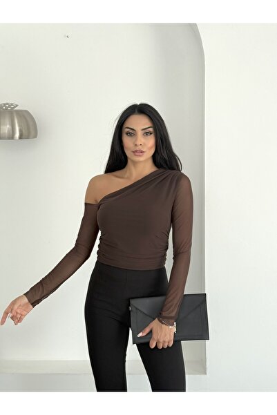 NOA LİNE Women's One Shoulder Open Blouse