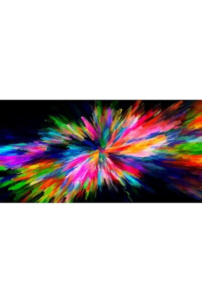 GRELYS PRINT Pictură pe pânză, Explozie de culori, 80 x 40 cm, Ramă din lemn,...