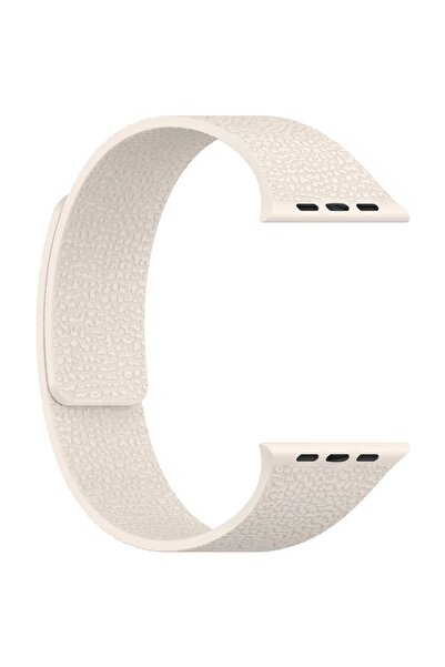 Alstrap Apple Watch 11-10 46mm 9 8 7 45mm Se 6 5 4 44 Ultra 49mm Compatible Magnetic Silicone Leather Textured Band