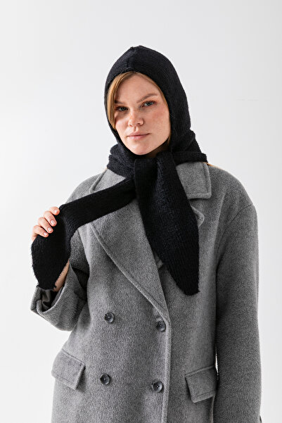 Wega Moda Women's Soft Scarf Balaclava – Winter Beanie and Hat with Neck Collar Detail |   100% Wool - Balaclava