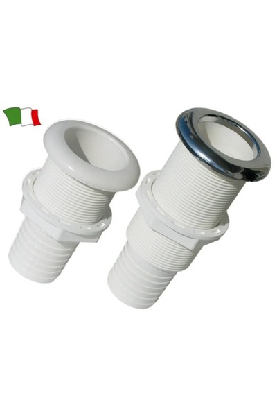 GFN Drain Plug for Bathroom, Chromed Finish, Cap Diameter 50 mm, Length 168 mm