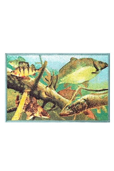 DELPHİN Χαλάκι εισόδου Aqua, 60x40 cm, μοτίβο ψαριών 3D