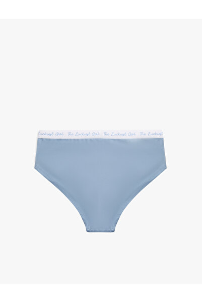 Koton Висока талія, бавовняна, з принтом, деталізована талія, зручний крій, труси-хіпстери