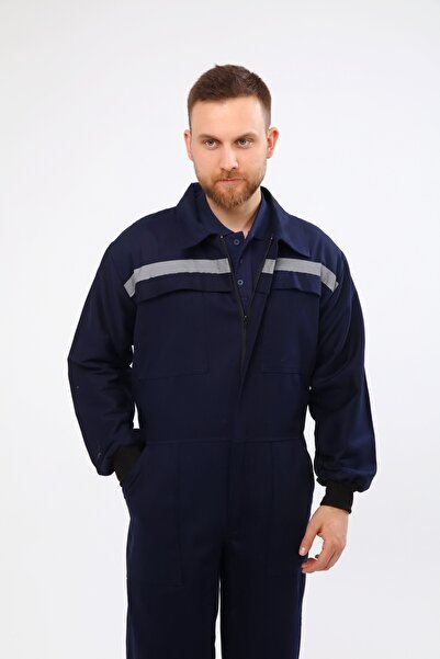 Çamdalı İş Elbiseleri 7X7 Gabardine Winter Work Overalls with Reflectors and 5 Pockets