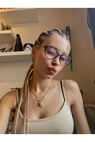 LOOKUP NEW Cat Eye 50 Ekartman Bone Transparent Women Men Unisex Blue Light Protection Screen Glasses Eyewear