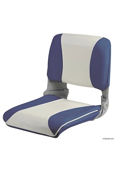 OSCULATI Scaun Rabatabil cu Captuseala Extensibila, Alb, Vinil de Inalta Calitate