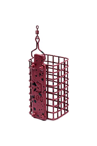 DELPHİN Fishing Feeder Basket, Magma Square, Size L, 80 g