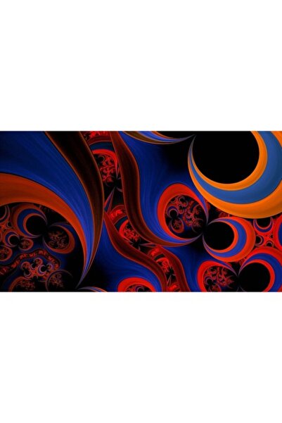 GRELYS PRINT Pictură pe pânză, Abstract 31, 80 x 50 cm, Ramă din lemn, Multic...