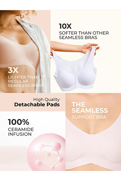 Intimate Queen Skin-Soothing Wirefree Ceramide Infused Bra