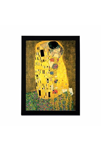 GRELYS PRINT Tablou Canvas cu rama, Gustav Klimt, Sarutul, 20 x 30 cm, Grelys...