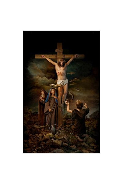 GRELYS PRINT Pictură pe pânză, Religie, Icoană 14, 50 x 80 cm, Ramă din lemn,...