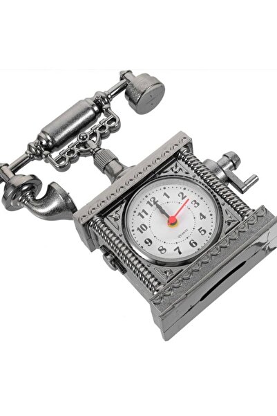 TTT Vintage Telephone Design Desk Clock