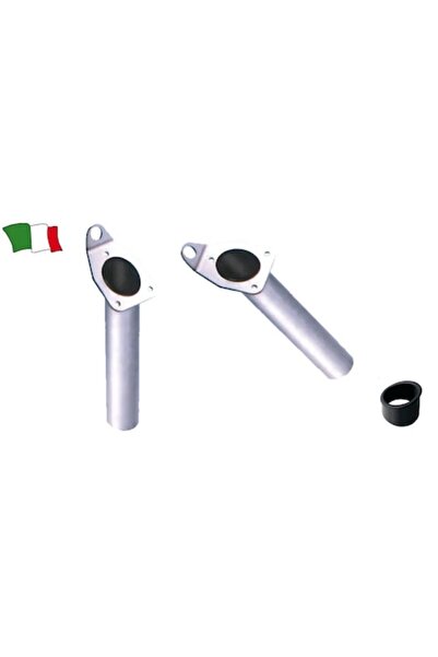 GFN Suport Lanseta Inox AISI 316 cu Inel de Siguranta, Capac Cauciuc Negru, Pinon de Blocare