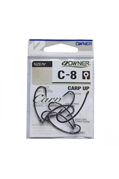 Mimteam Owner Hooks C-8 Carp Up, Eye 8 - for Carp Fishing