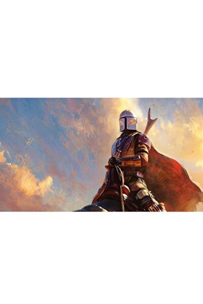 GRELYS PRINT Tablou Canvas, Star Wars, Mandalorian 1, erou 90 x 50 cm