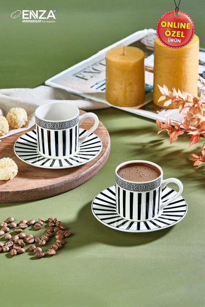 Enza Sofia 2-Piece Porcelain Cup Set