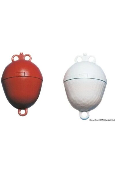 OSCULATI Inflatable polyethylene fender, Red