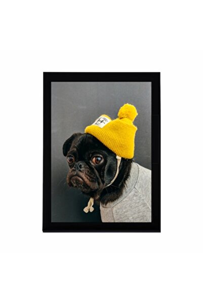 GRELYS PRINT Pictură pe pânză cu ramă, Câine, Animale, 30 x 20 cm, Imprimeu G...