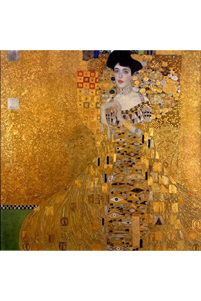 GRELYS PRINT Tablou Canvas, Gustav Klimt, Adele Bloch Bauer, 45 x 45 cm, Rama...