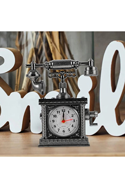TTT Vintage Telephone Design Desk Clock